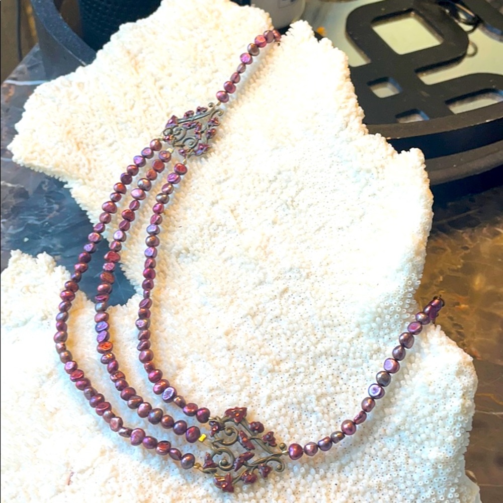 Vintage cultured fresh water pearl necklace